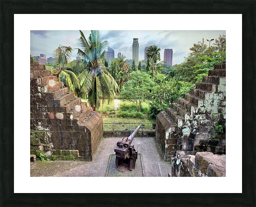 A Cannon in the City Picture Frame print
