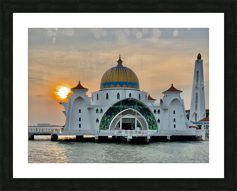 Masjid Selat Mosque In Melaka 1 Picture Frame print