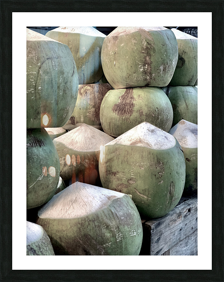 Coconut Stack Picture Frame print