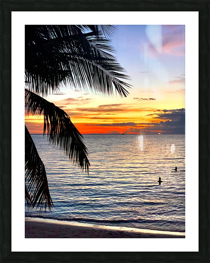 Sunset Bath Picture Frame print