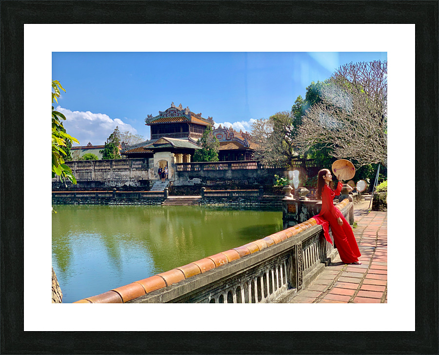 The Lady in Red Vietnam Picture Frame print