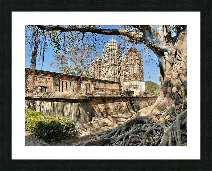 Wat Si Sawai Temple Old Sukhothai Thailand Picture Frame print