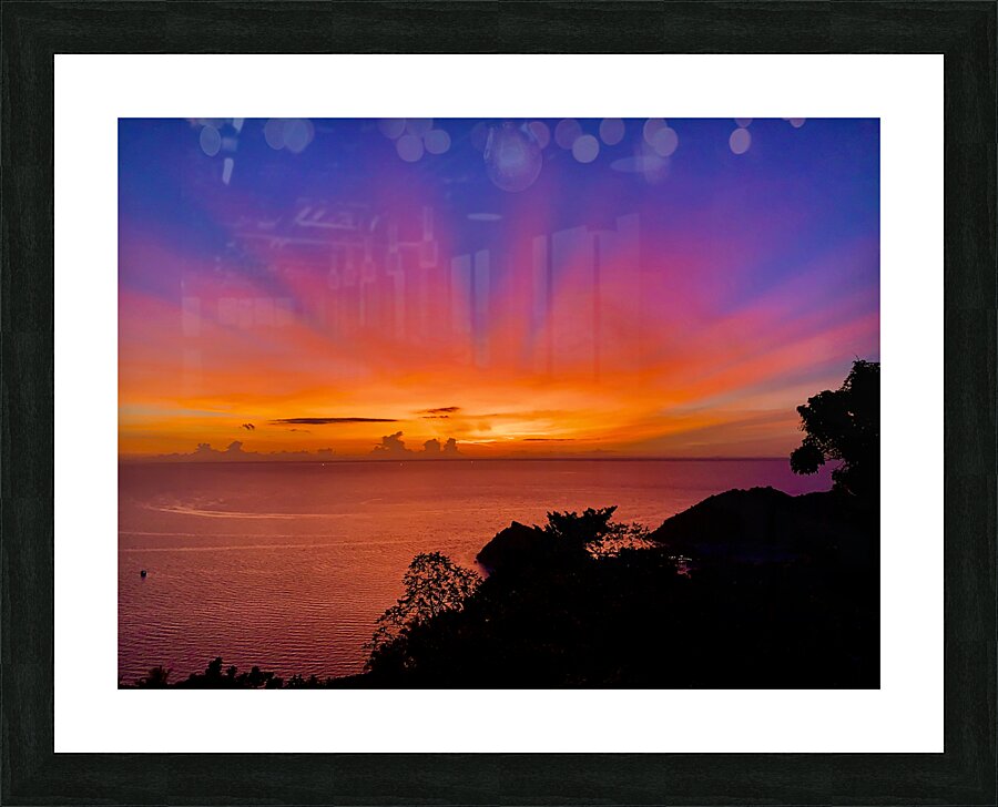 Amazing colourful Sunset 1 Picture Frame print