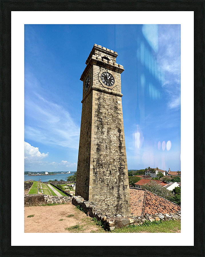 Galle Fort Clocktower Sri Lanka Picture Frame print