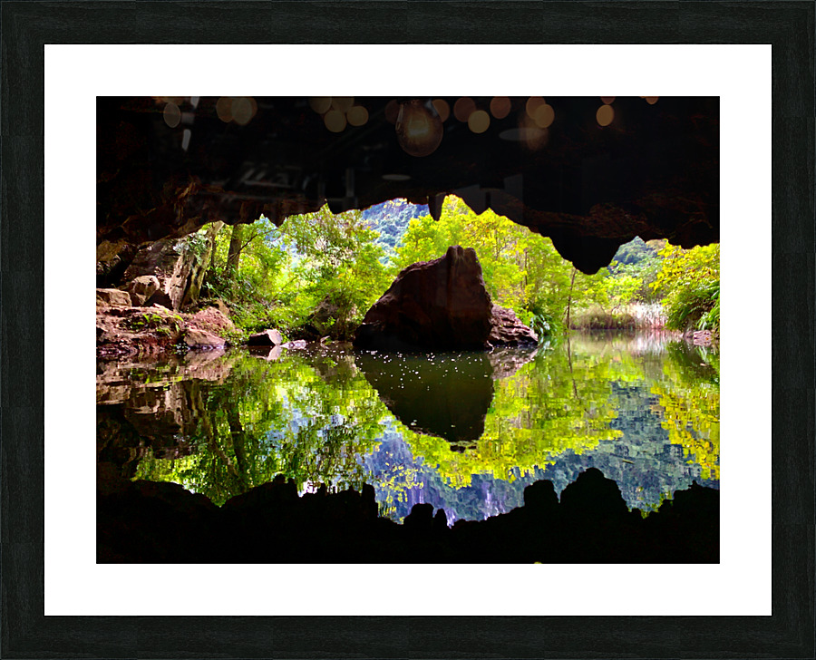 Cave Reflections Picture Frame print