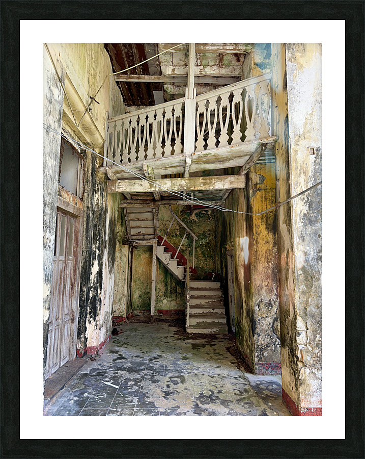 Old Staircase Picture Frame print