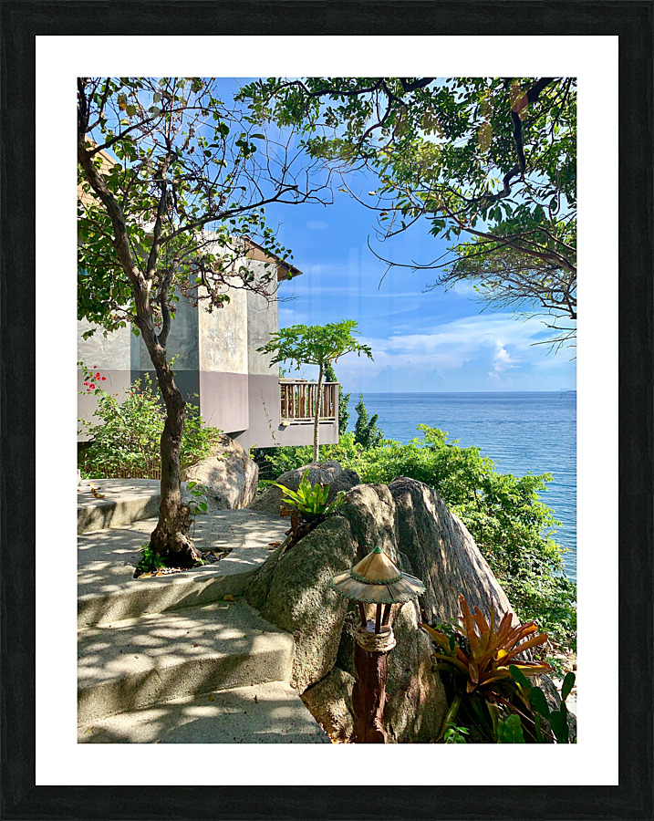 Bungalow with a Nice View Picture Frame print