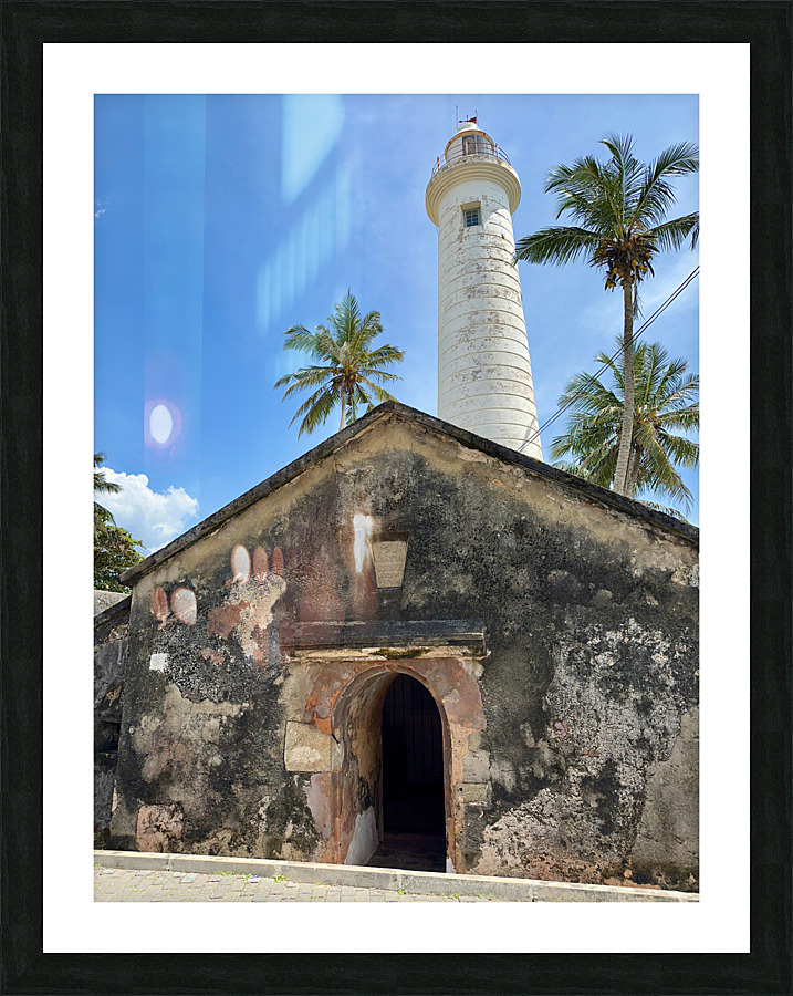 Galle Fort Lighthouse Picture Frame print