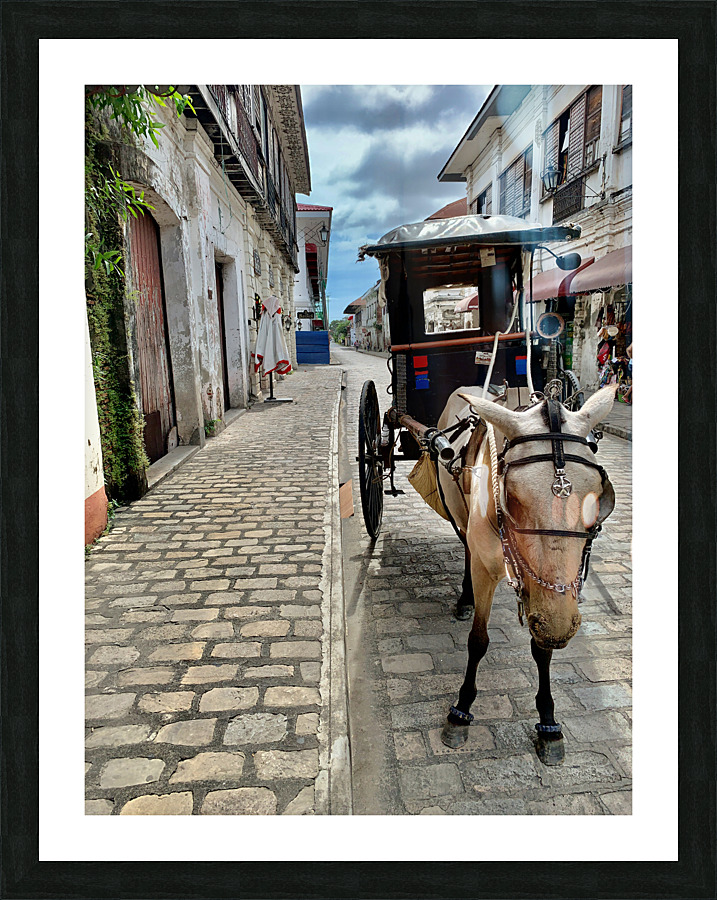 Horse Around Vigan Philippines Picture Frame print