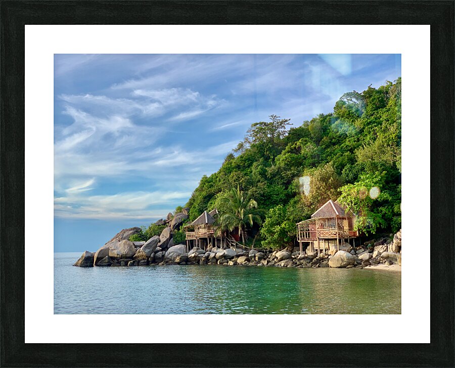 Bungalows on the Coast Picture Frame print