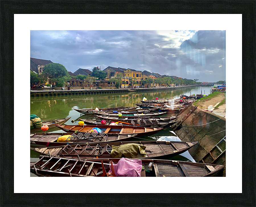 Hoi An River Vietnam Picture Frame print
