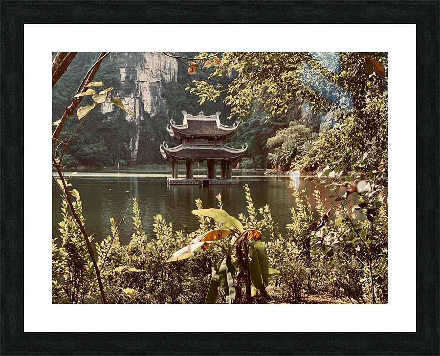 Pagoda on the Lake Vietnam Picture Frame print