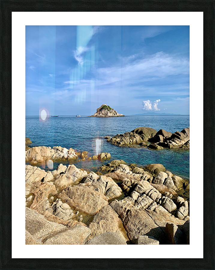 Sharks Island Koh Tao Thailand Picture Frame print