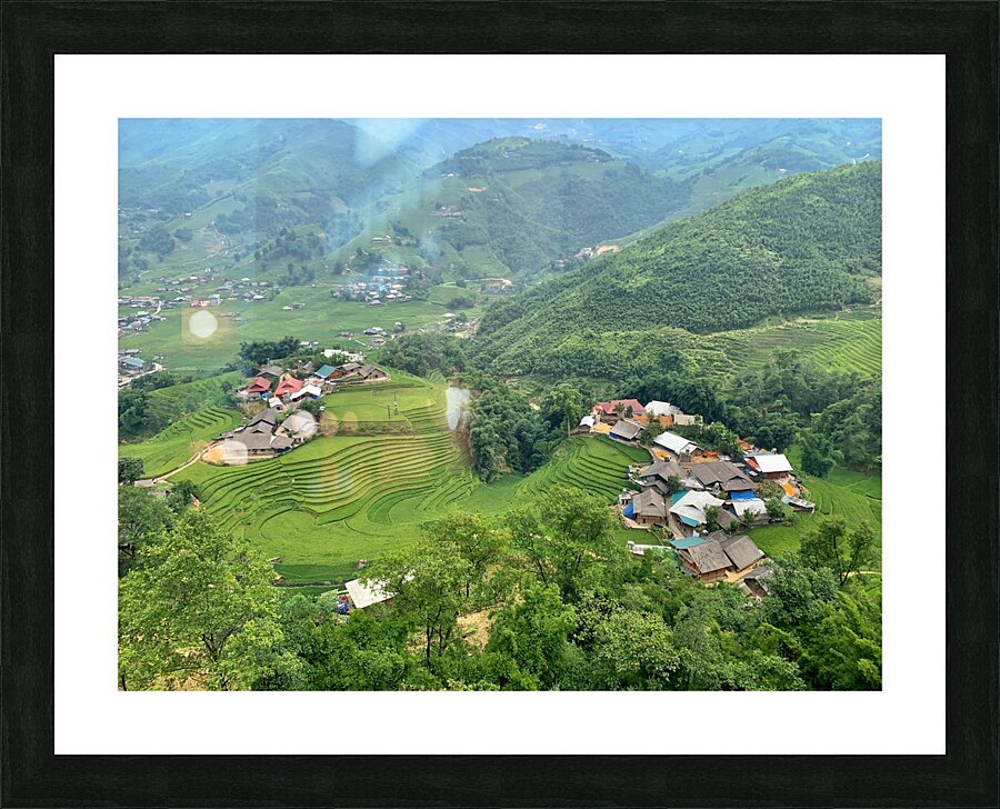 Villages in the Rice Fields Picture Frame print
