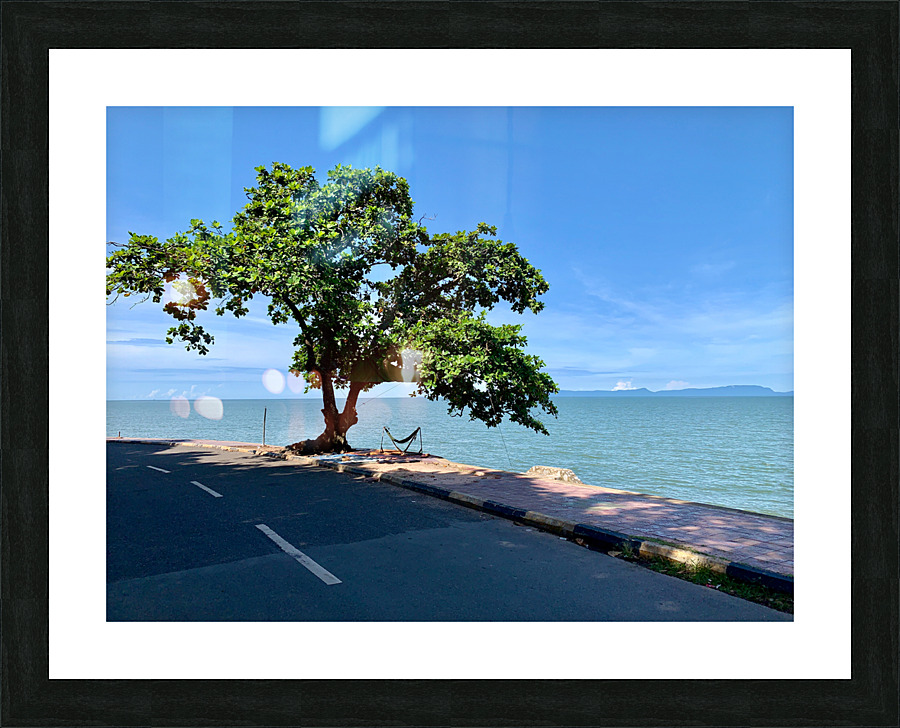 Tree in the Curve Picture Frame print