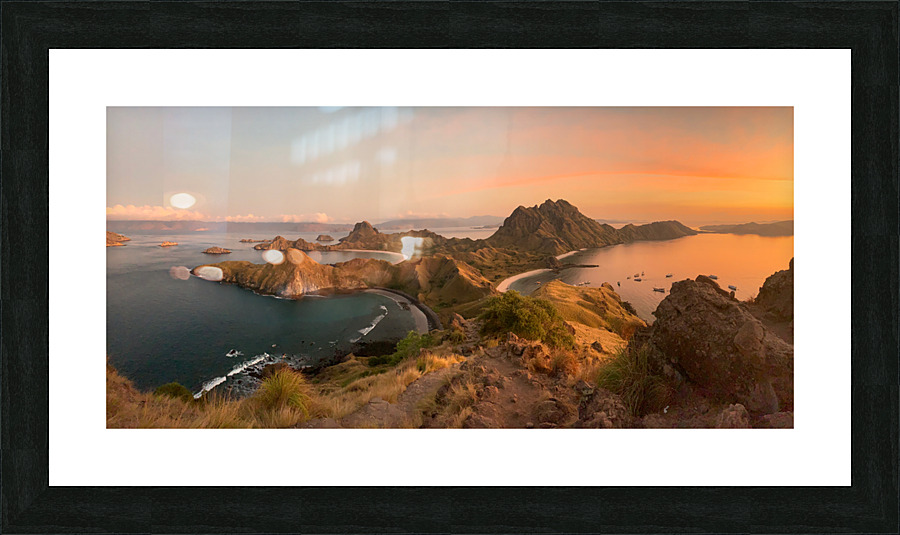 Sunrise on Padar Island Indonesia 3 Picture Frame print