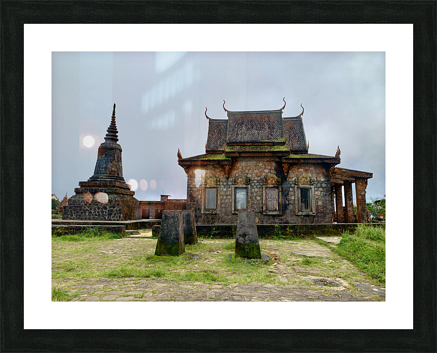 Wat Sampov Pram Temple Bokor Cambodia Picture Frame print