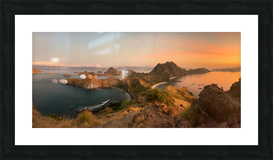 Sunrise on Padar Island Indonesia 2 Picture Frame print