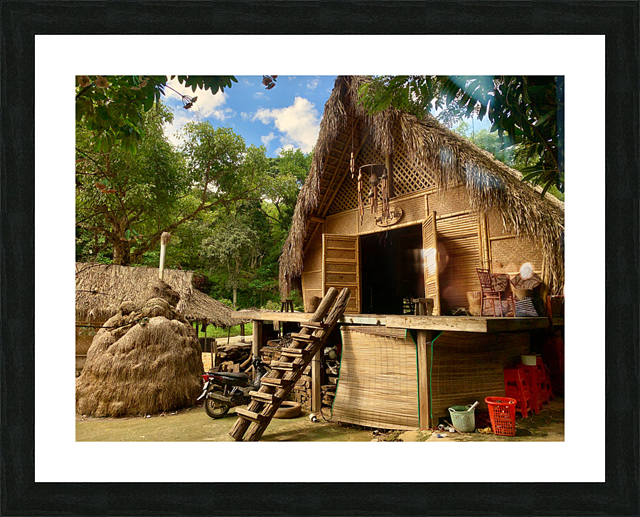 Beautiful Massive Hut Picture Frame print