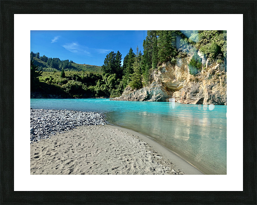 Blue Lake Picture Frame print