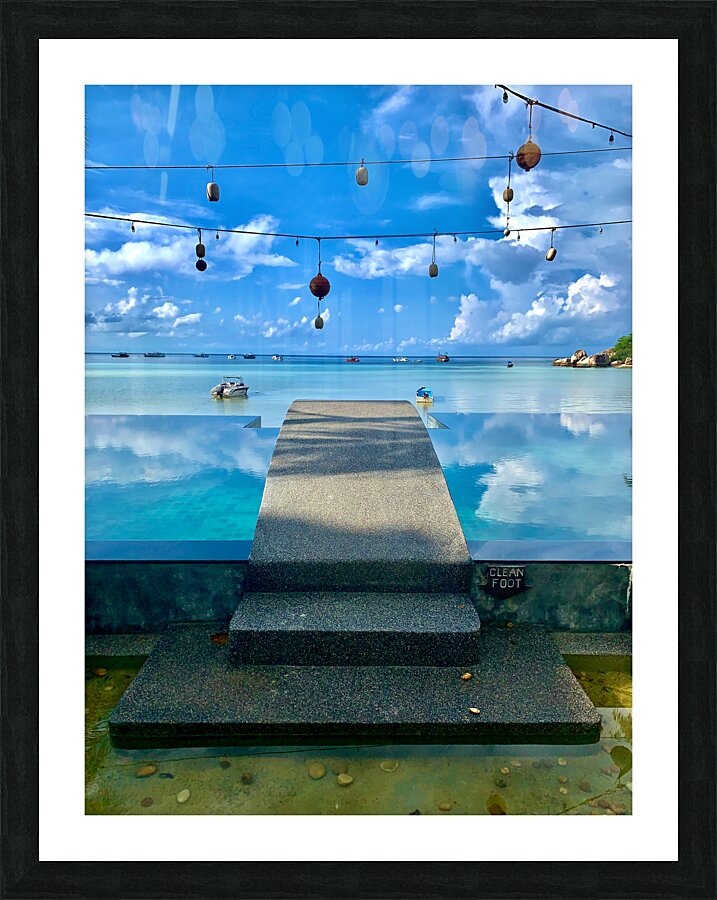 Clouds in the Pool Picture Frame print