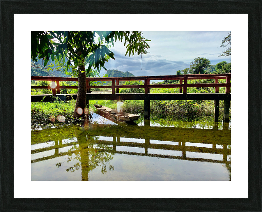Little Bridge Reflections Picture Frame print