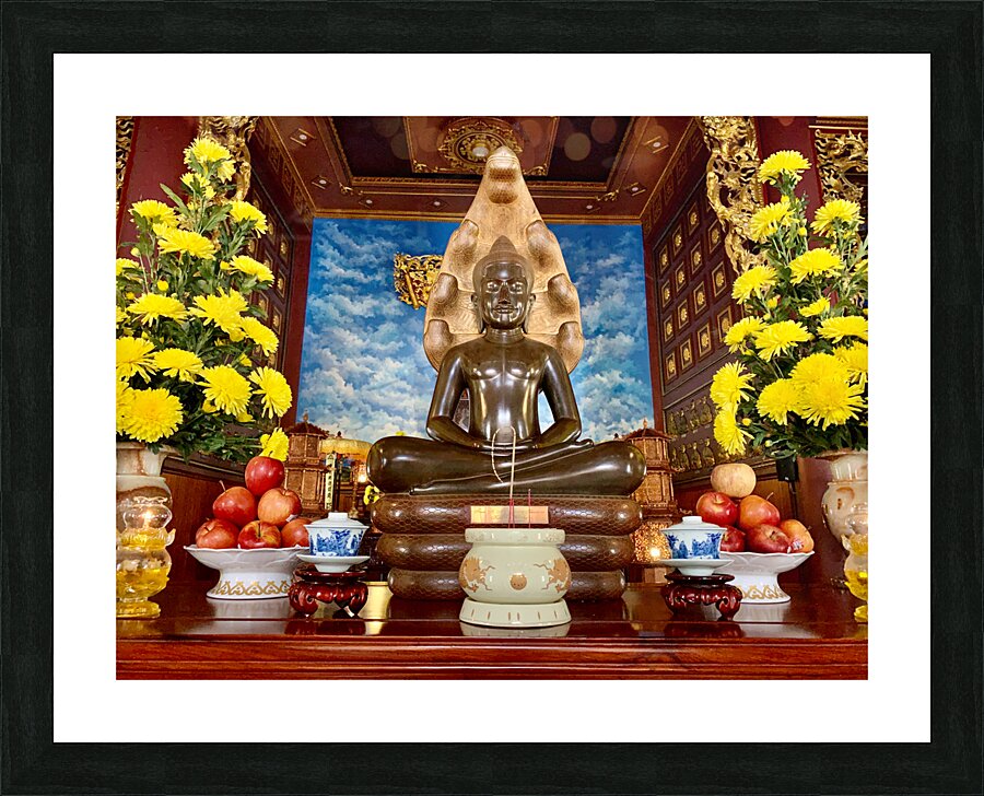 Little Brown Buddha Picture Frame print