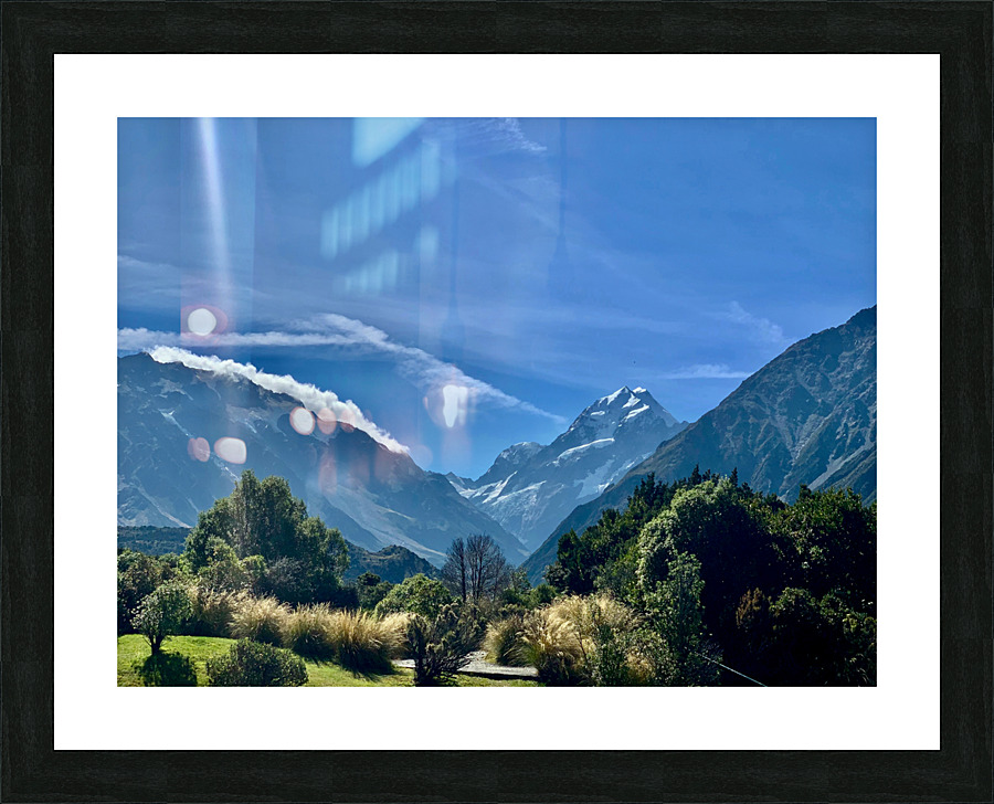 New Zealands Peaks Picture Frame print