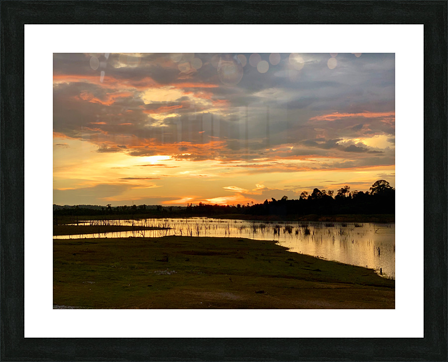 Serenity Over the Lake Picture Frame print