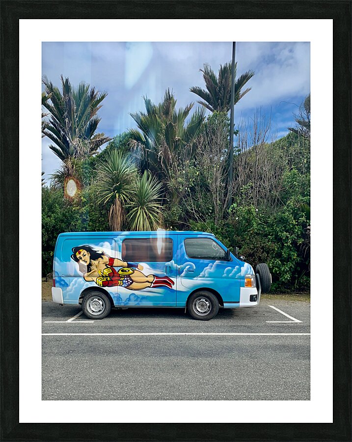 Superwoman Van Picture Frame print