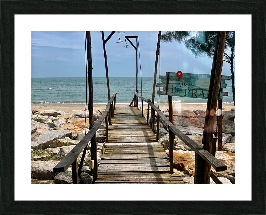 Walk to the Beach Picture Frame print