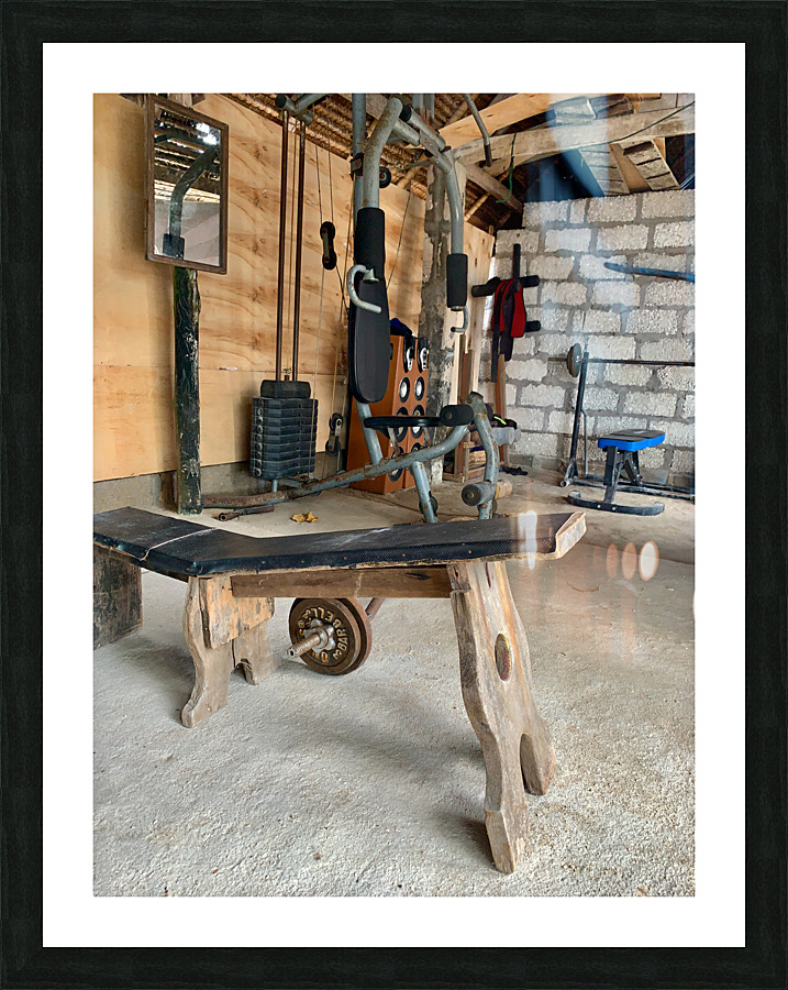 Vintage Gym Picture Frame print