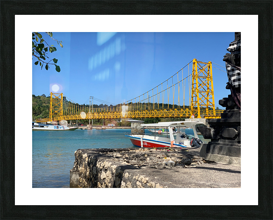 The Yellow Bridge Nusa Lembongan Indonesia Picture Frame print