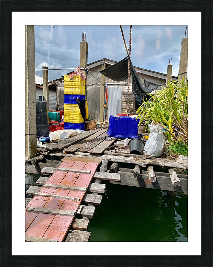 House in Koh Panyee Floating Village Thailand 3 Picture Frame print