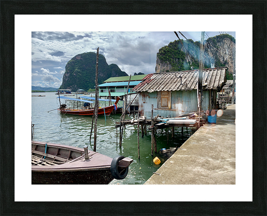 Koh Panyee Floating Village Thailand 2 Picture Frame print