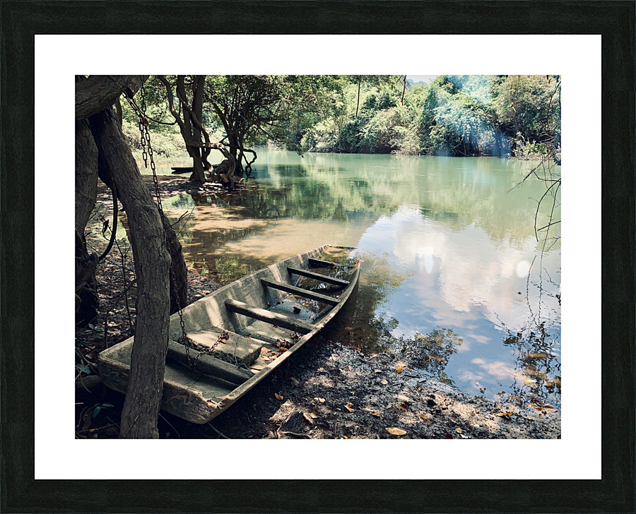 Abandoned Boat Picture Frame print