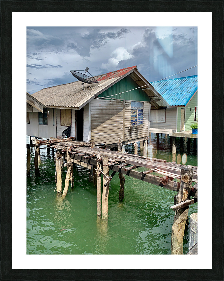House in Koh Panyee Floating Village Thailand 2 Picture Frame print