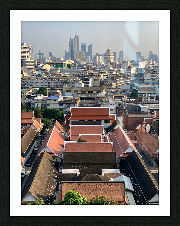 Overview of Bangkok 3 Picture Frame print