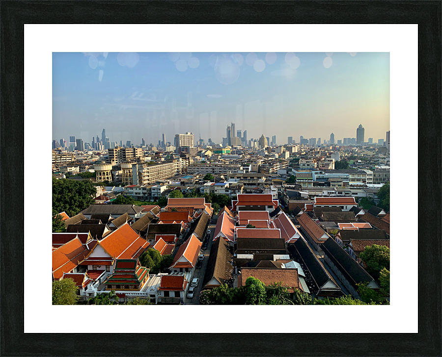 Overview of Bangkok 2 Picture Frame print