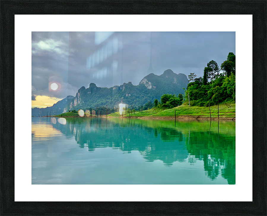Reflections on the Lake in Khao Sok Thailand 2 Picture Frame print