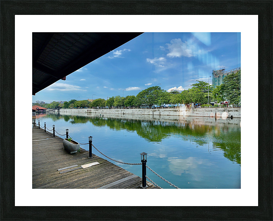 Pettah Floating Market Reflections Colombo Sri Lanka Picture Frame print