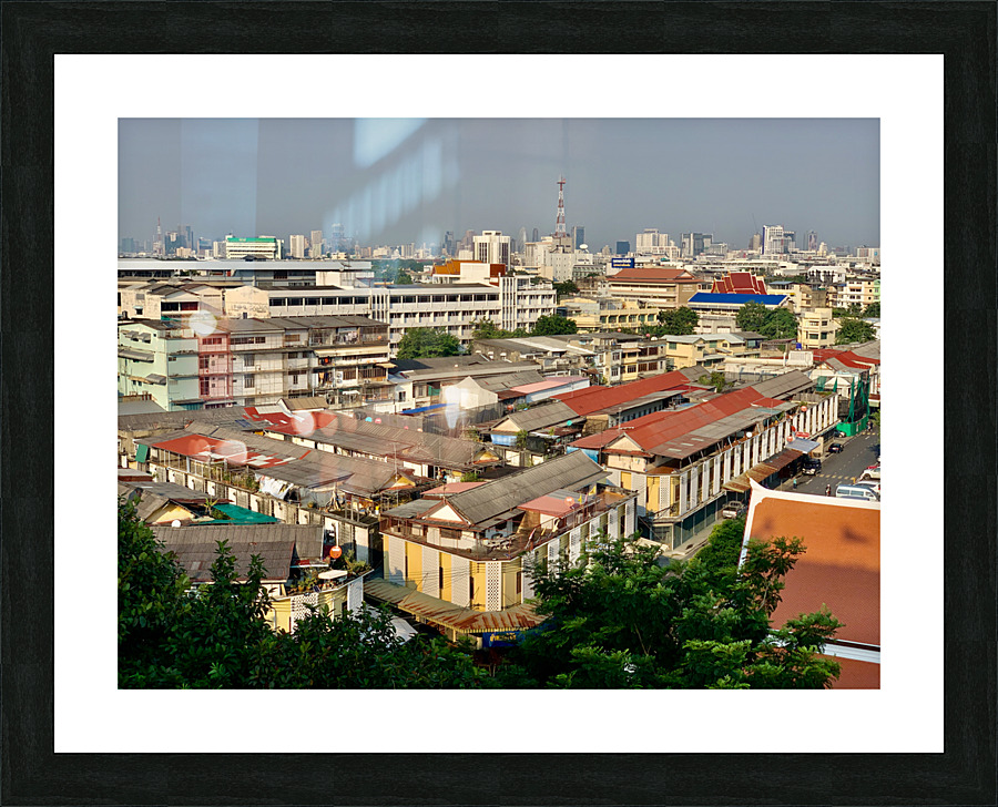 Overview of Bangkok 4 Picture Frame print