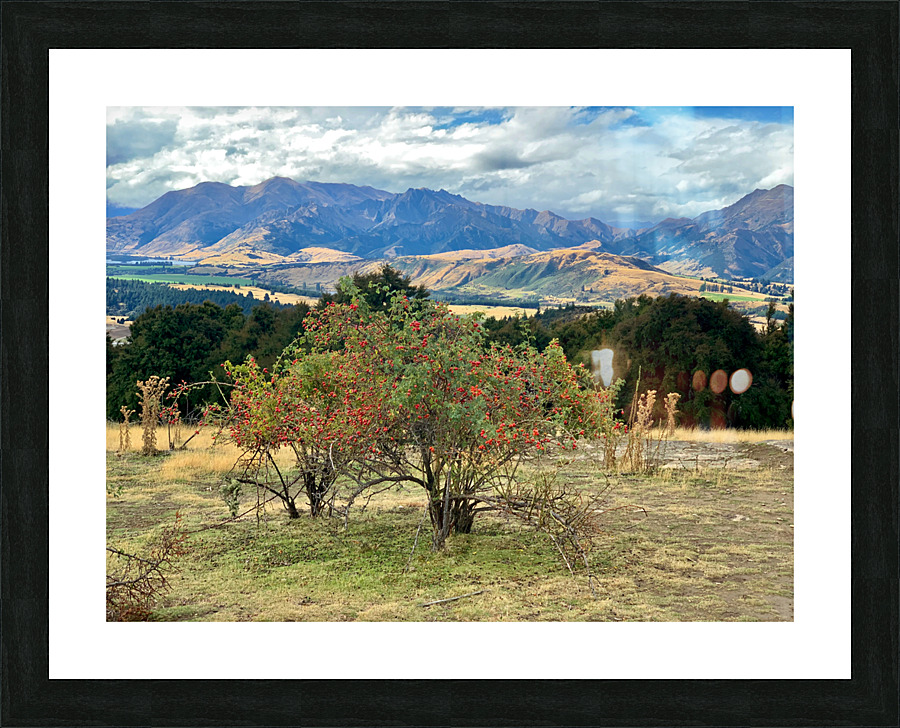 View From Mount Iron New Zealand After a Storm 6. Picture Frame print