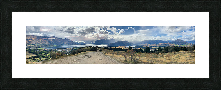 View From Mount Iron New Zealand After a Storm 5. Picture Frame print