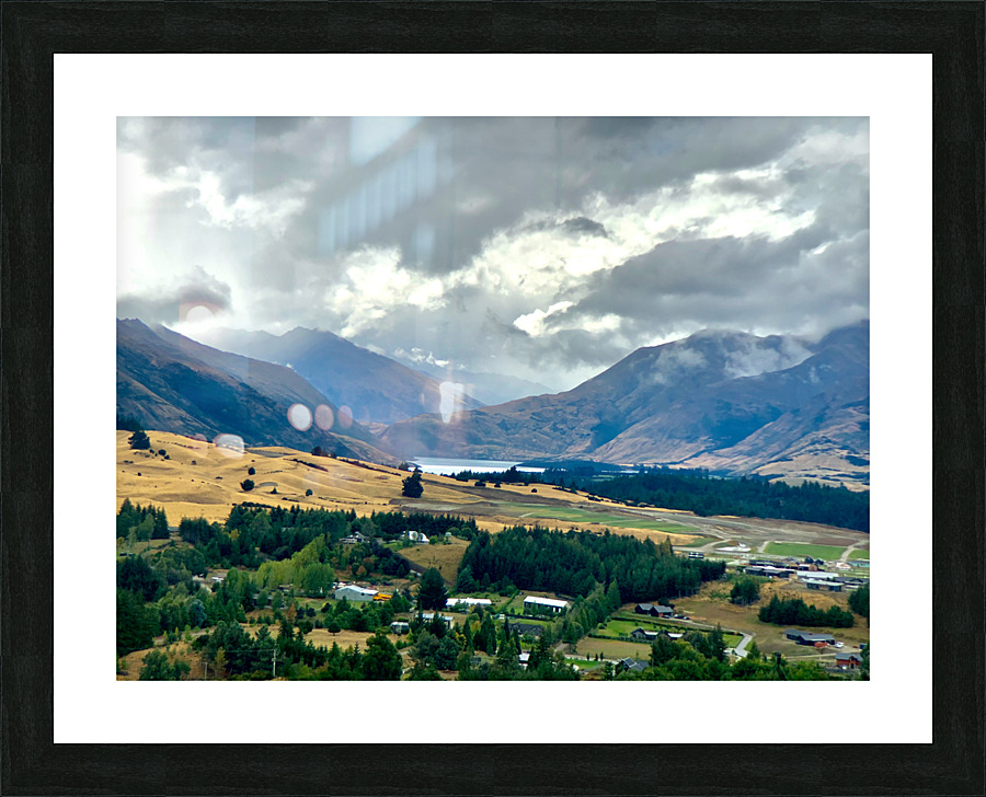 View From Mount Iron New Zealand After a Storm 2. Picture Frame print