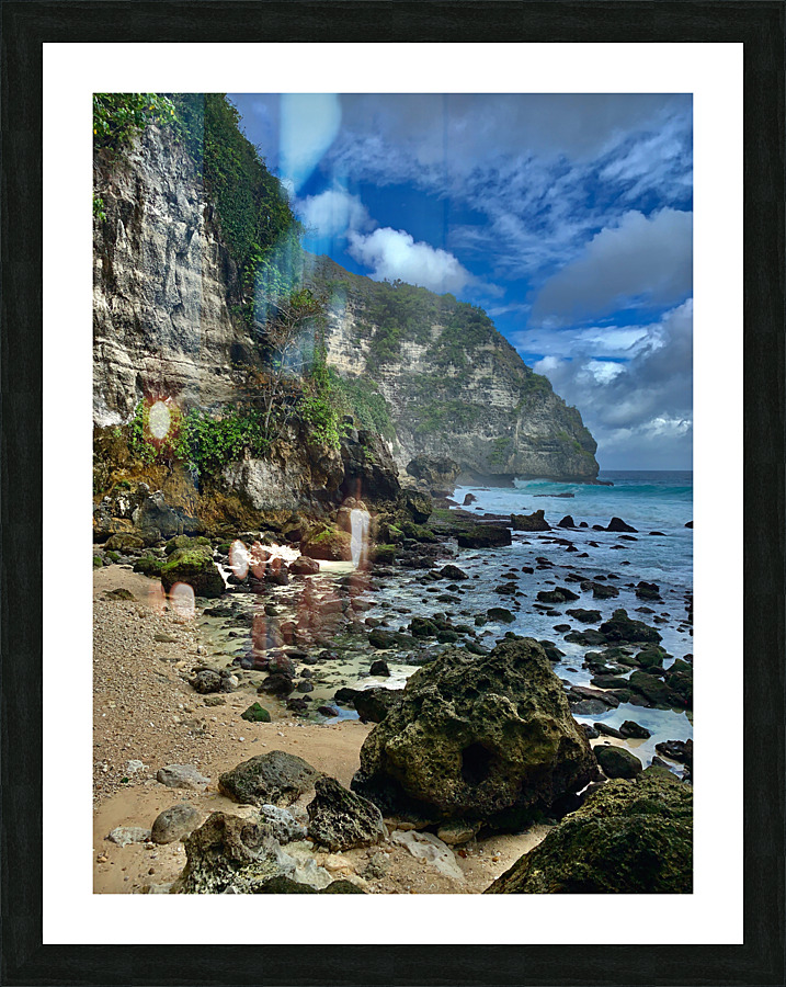 Black Rock Beach Picture Frame print