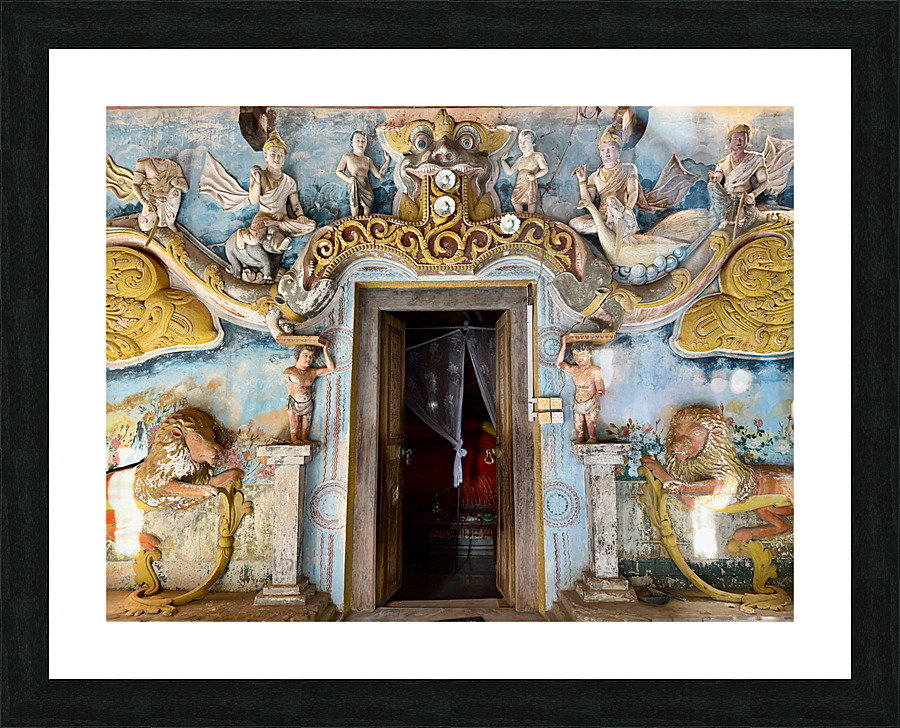 Beatiful Temple Door Picture Frame print