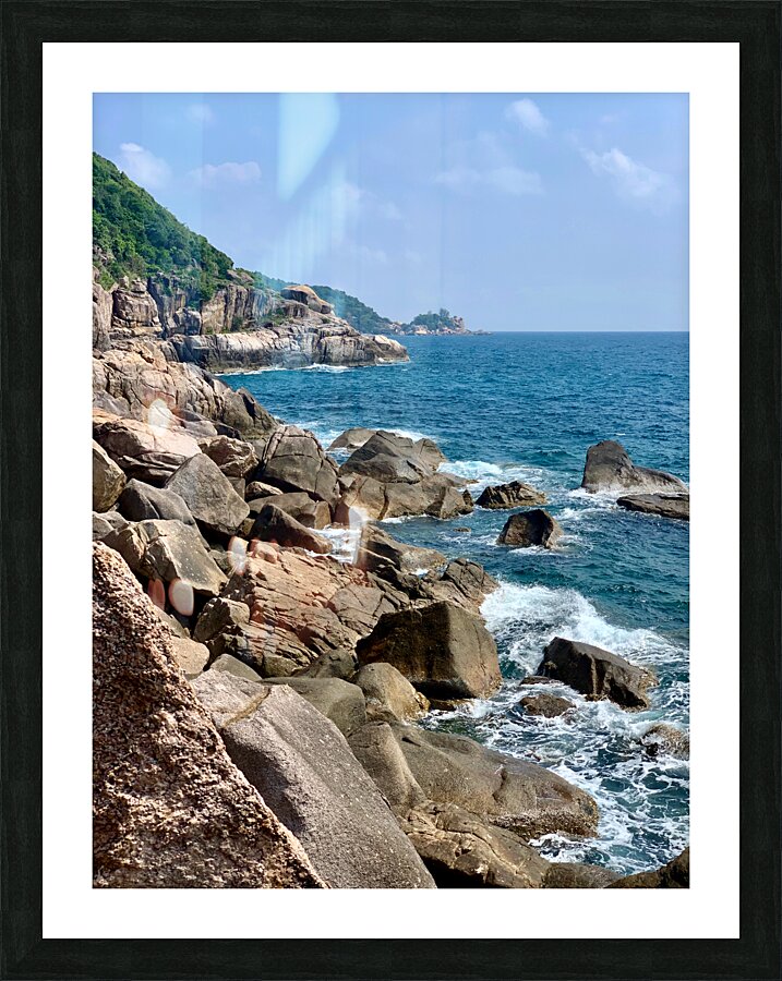 Island Coast Picture Frame print