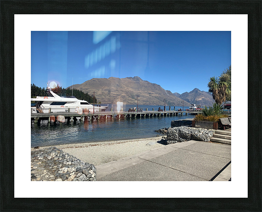 Queenstown Lake New Zealand Picture Frame print