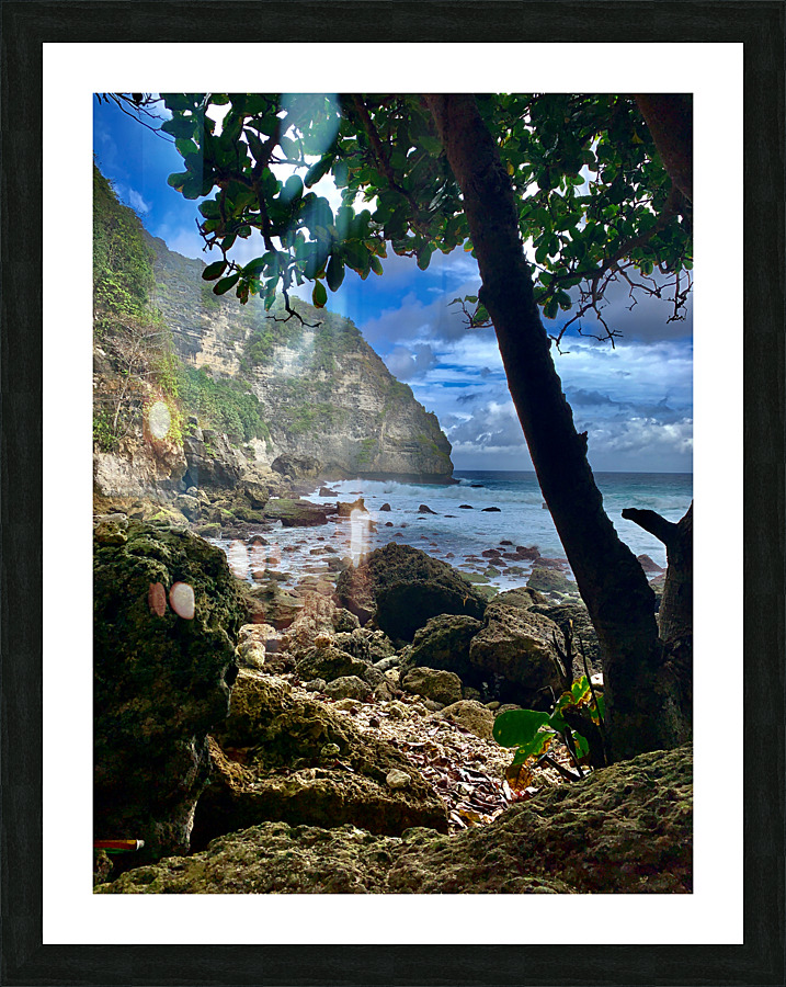 Mysterious Island Bay Picture Frame print
